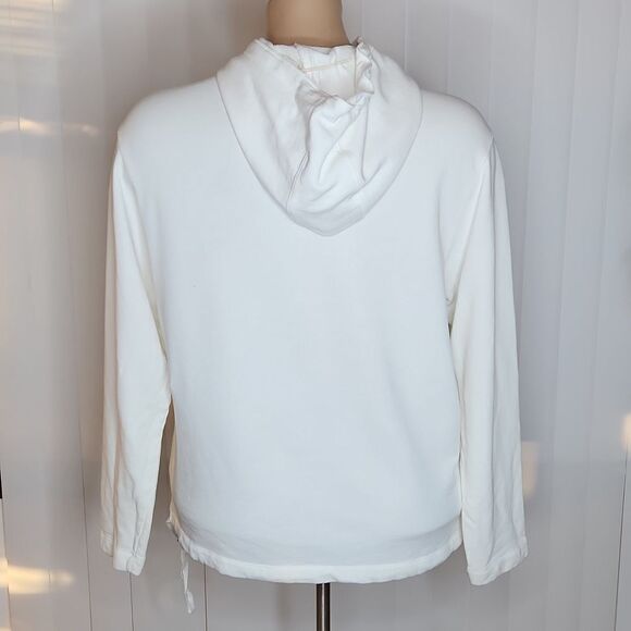 DKNY White Cozy Oversized draw string hoodie - Picture 4 of 12